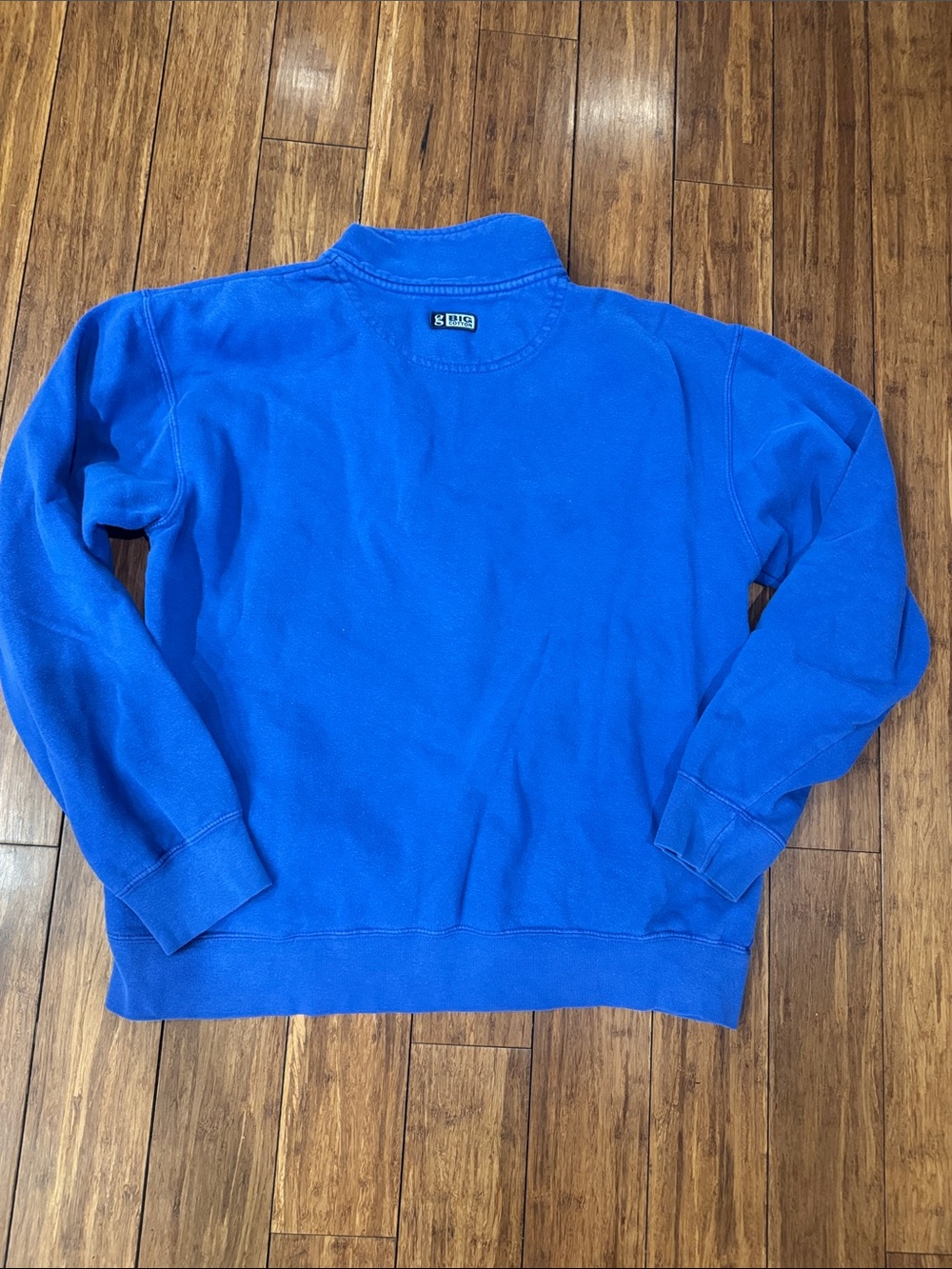 University of Dayton Royal Blue Half-Zip Sweater with Red Logo - Picture 4 of 5